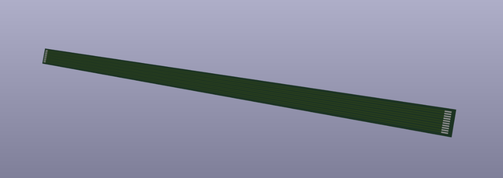 Novara Flex Wire Interconnect in KiCad 3D