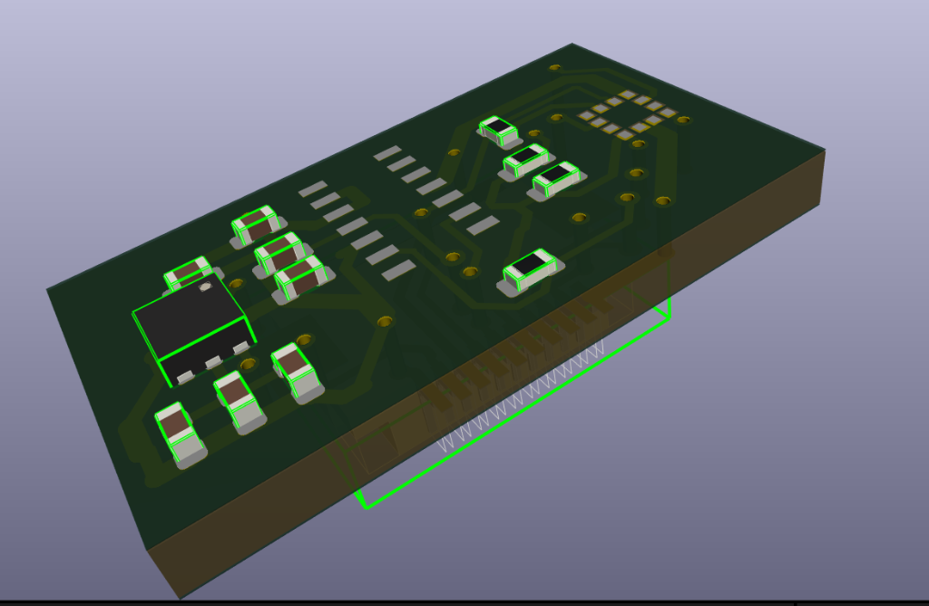 Novara Sensor Satellite Board in KiCad 3D