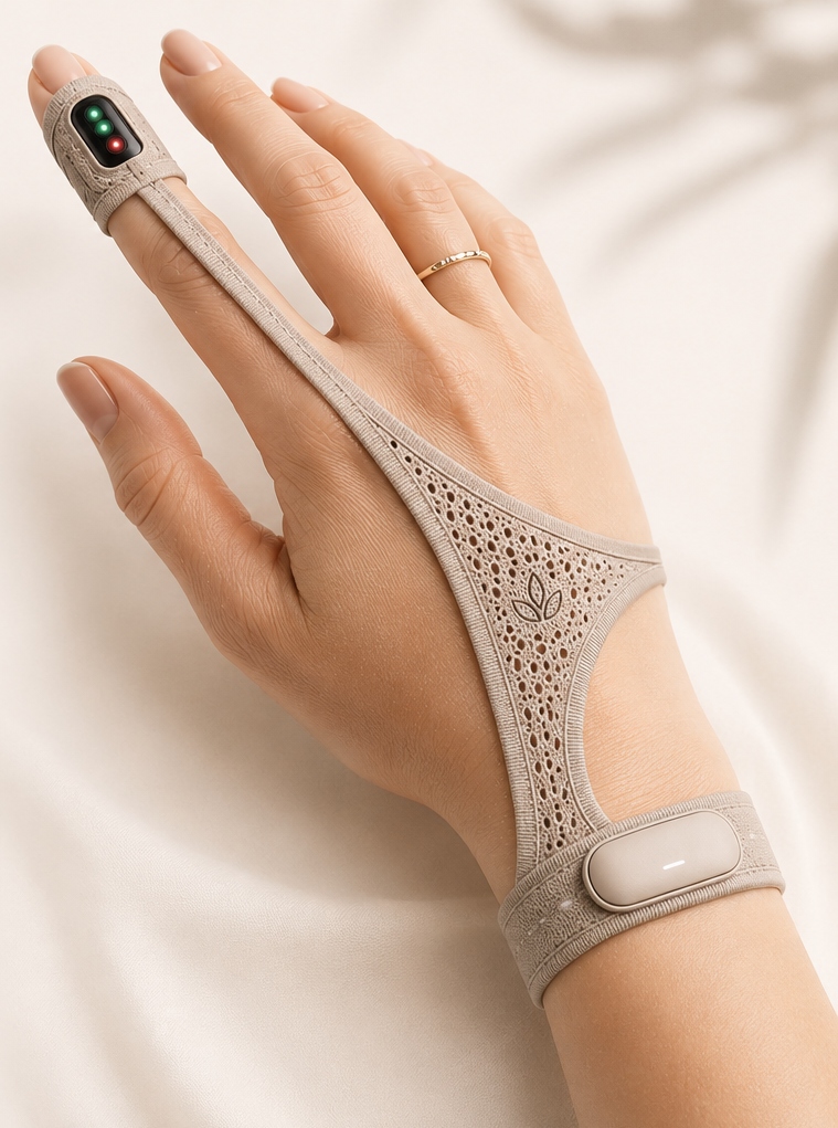 Novara Ergonomic Finger-to-Wrist Wearable Device Prototype